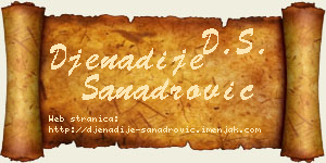Đenadije Sanadrović vizit kartica